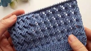 Легкий ажурный узор спицами - Вязание спицами