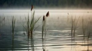 Футаж камыш осока вода озеро река природа