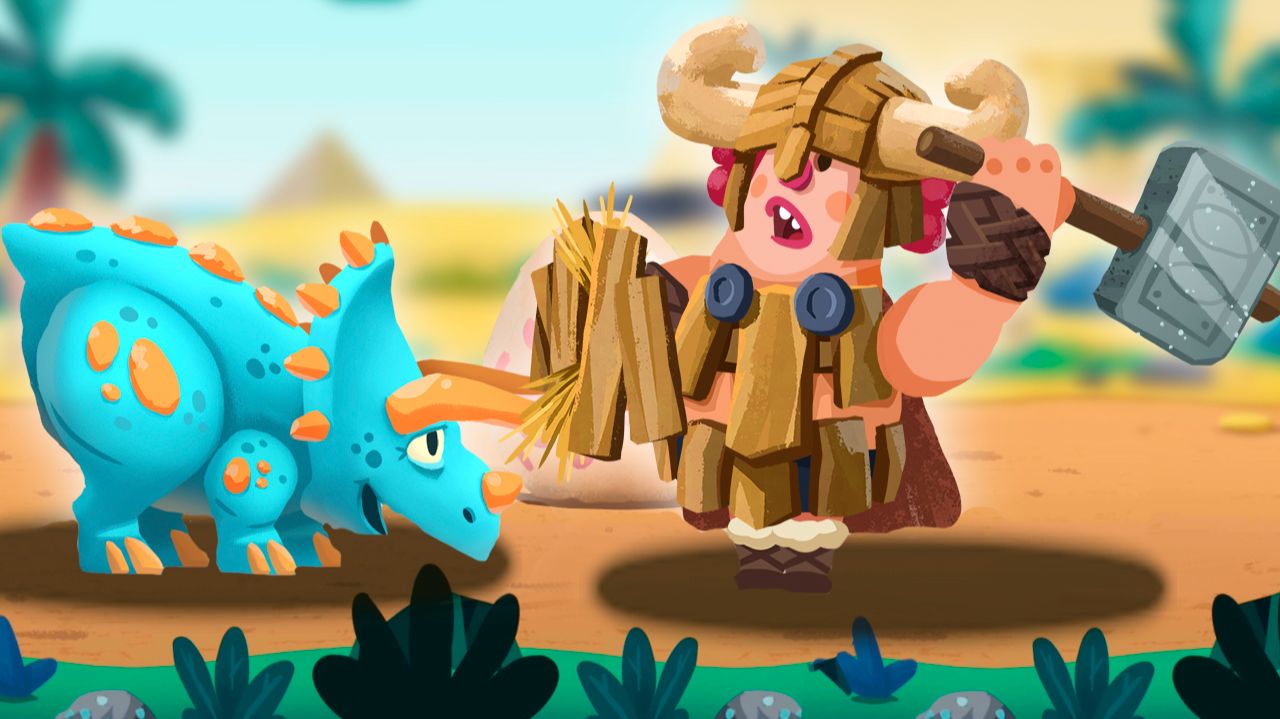 Дино беш 2 атака троглодитов на динозавров мир юрского периода мульт игра на андроид #вселогично смотреть онлайн