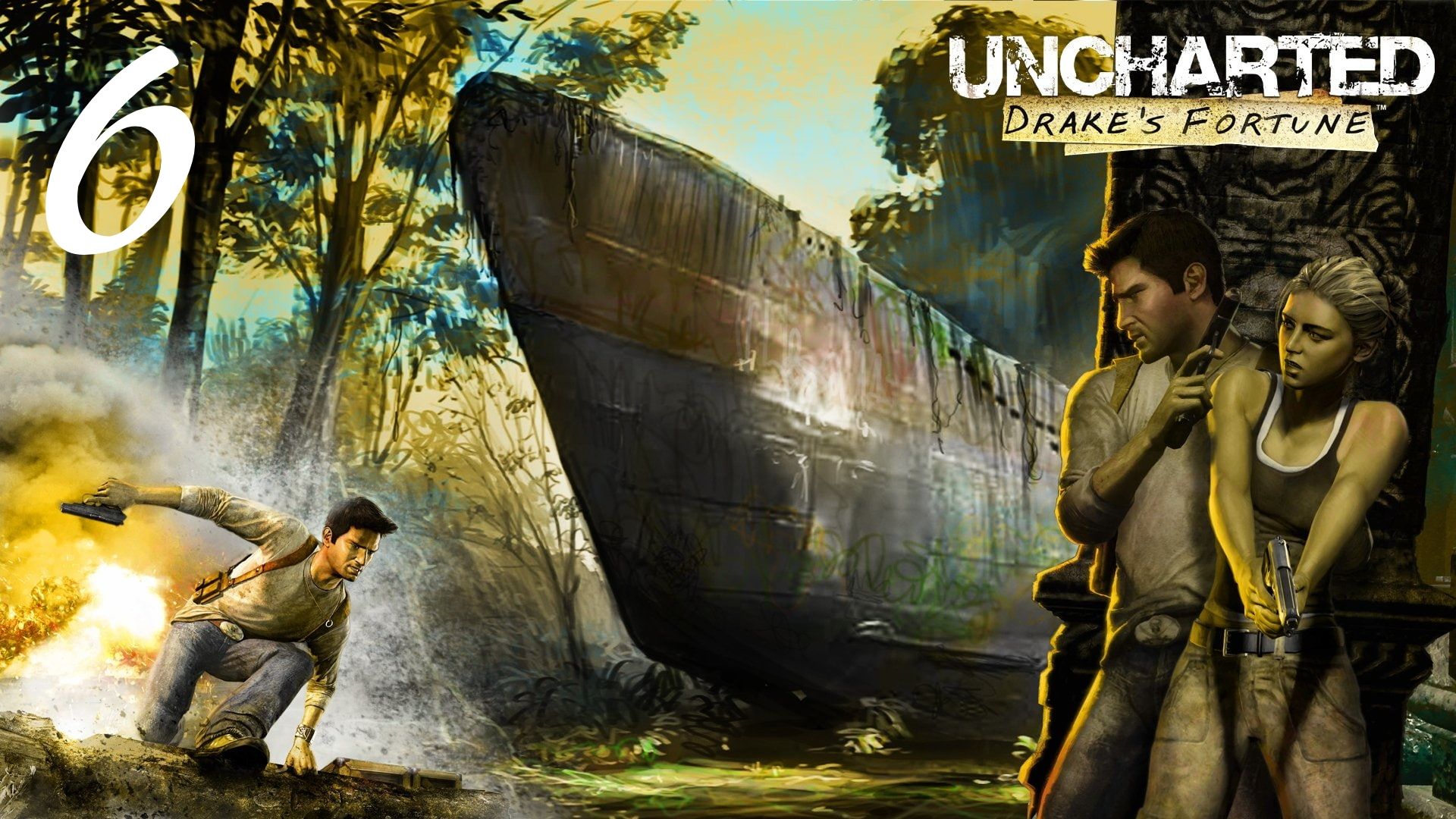 Uncharted: Drake's Fortune - Авиакатастрофа: Часть Вторая смотреть онлайн