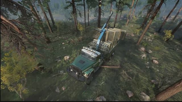 SnowRunner Сложный режим,играю без модов. Руль. Logitech Driving Force GT