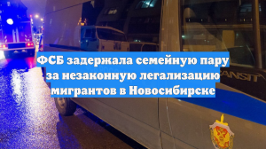 ФСБ задержала семейную пару за незаконную легализацию мигрантов в Новосибирске