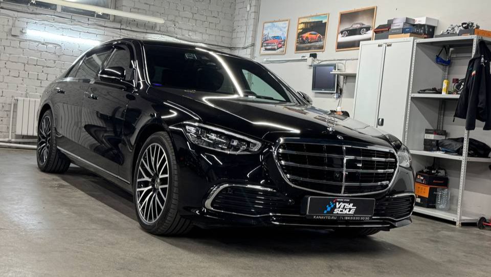 Mercedes S450 - пошив ковров в салон автомобиля и в багажник смотреть онлайн