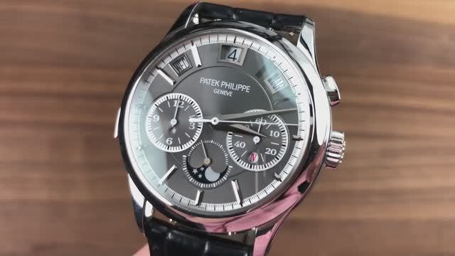 Вечный календарь Patek Philippe 5208P, Минутный репетир, хронограф 5208P-001