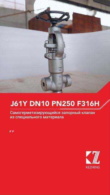 J61Y DN10 PN250 F316H Самогерметизирующийся запорный клапан из специального материала-KEZHENG