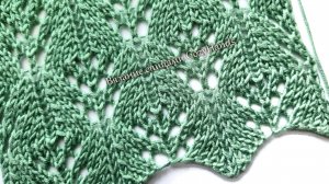 Симпатичный классический ажур на лицевой глади ⭐️ Ажурные цветы