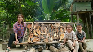 Ловим большую рыбу, чтобы закоптить ее и отвезти на рынок на продажу. Жизнь во Вьетнаме