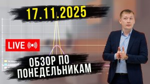 TRADERBAR ОБЗОР ПО ПОНЕДЕЛЬНИКАМ 17.11.2025 10Y, РУБЛЬ, НЕФТЬ, РТС, SP500, ЗОЛОТО