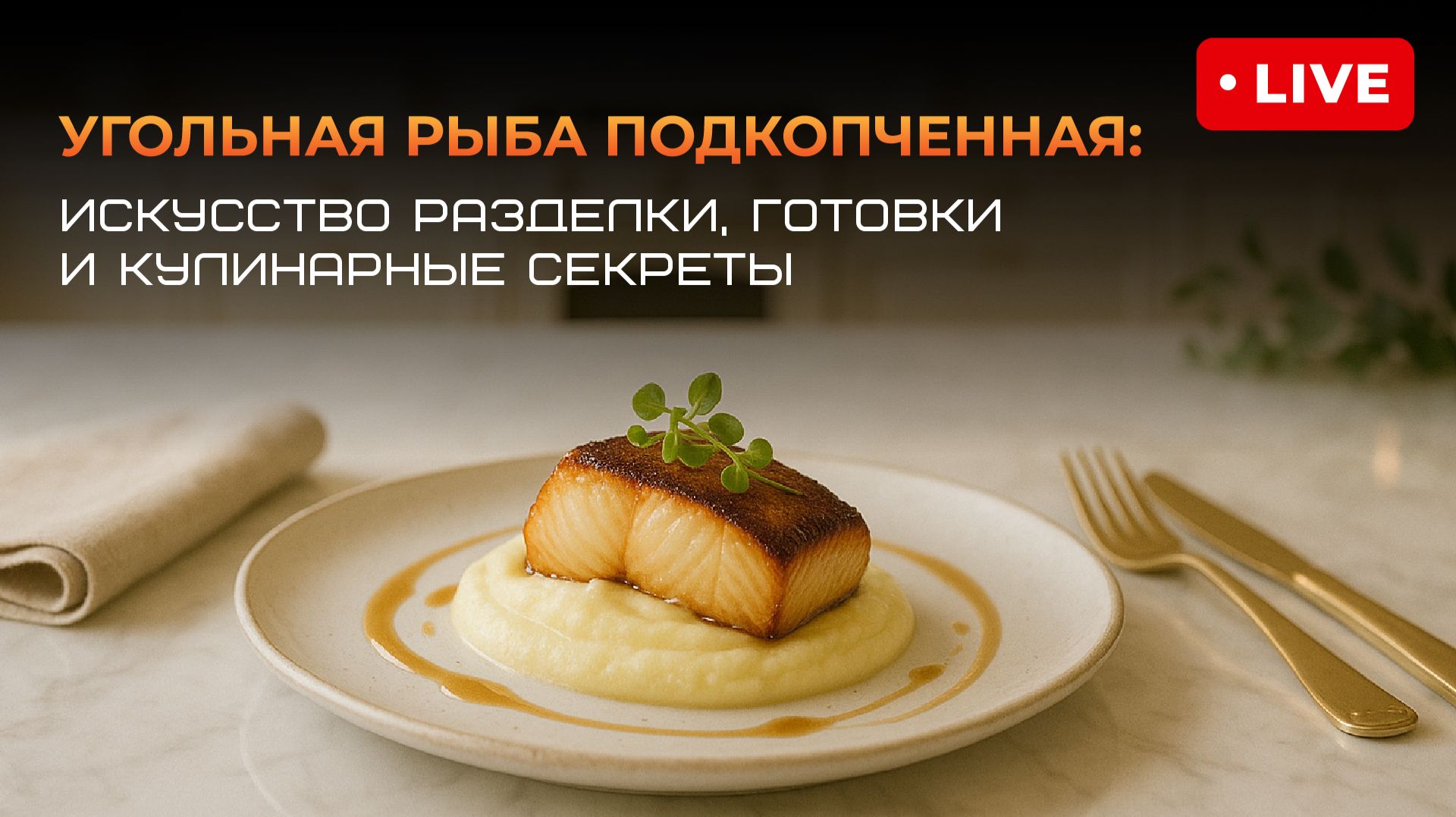 Запись эфира «Угольная рыба подкопченная: искусство разделки, готовки и кулинарные секреты»