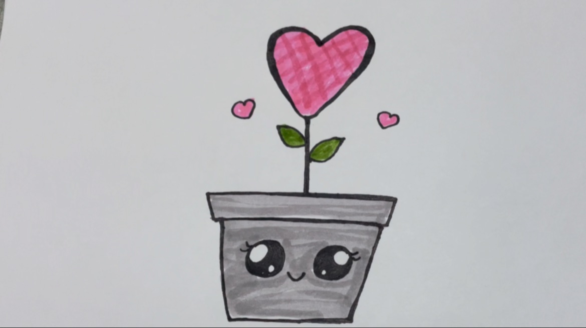 Как нарисовать цветочный горшок. Рисуем Вместе. смотреть онлайн