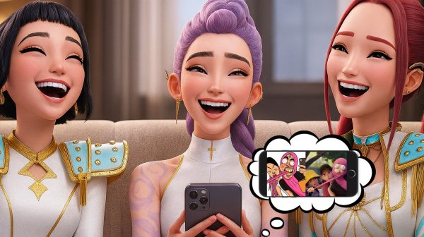 Охотницы на демонов. Тренд 2025 года. Huntrix Golden Kpop Demon Hunters Drawing Meme.