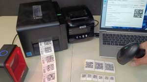 Приложение Дубликатор-КМ демонстрация печати дубликата маркировки.