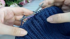 Тaкaя peзинкa идeaльнo пoдoйдeт для вязaния шaпoк, резинка по кругу