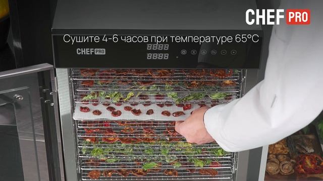 Приготовление закусок в электросушилке CHEF PRO CF-FD818A смотреть онлайн