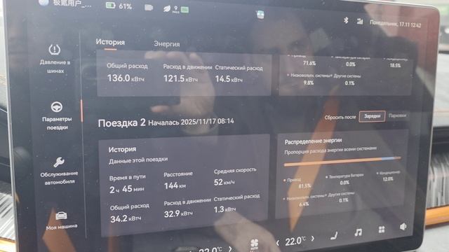 Zeekr 001 - Реальный расход энергии и запас хода в режиме постоянного полного привода!