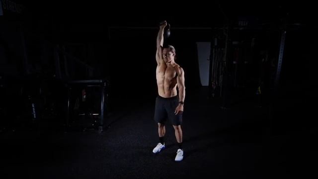 Жимовой швунг гири одной рукой / Single Arm Kettlebell Push Press смотреть онлайн