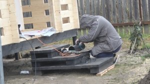 6 соток 10 ноября 2025 года. 1 часть. Установка печи-камина в новом домике...