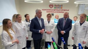 Суперсовременный центр в Морозовской больнице открыл мэр Москвы Сергей Собянин.