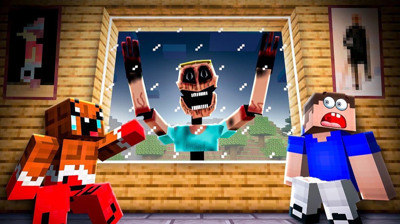 О НЕТ!😱 У ТЕБЯ ЕСТЬ 5 МИНУТ ЧТОБЫ СПРЯТАТЬСЯ ОТ МИМИКА ЗА ОКНОМ В МАЙНКРАФТ! смотреть онлайн