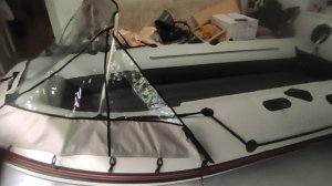 Как я устанавливал носовой тент на лодку Альтаир hd380