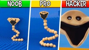 ЛЕГО БОЛЬЩОЙ ЧЕРВЬ! ПРО НУБ И НХАКЕР! СТРОИМ ИЗ ЛЕГА ЗНАМЕНИТОГО ЗЛОПЫХАТЕЛЯ КИШЕЧНИКА РЕАКЦИЯ