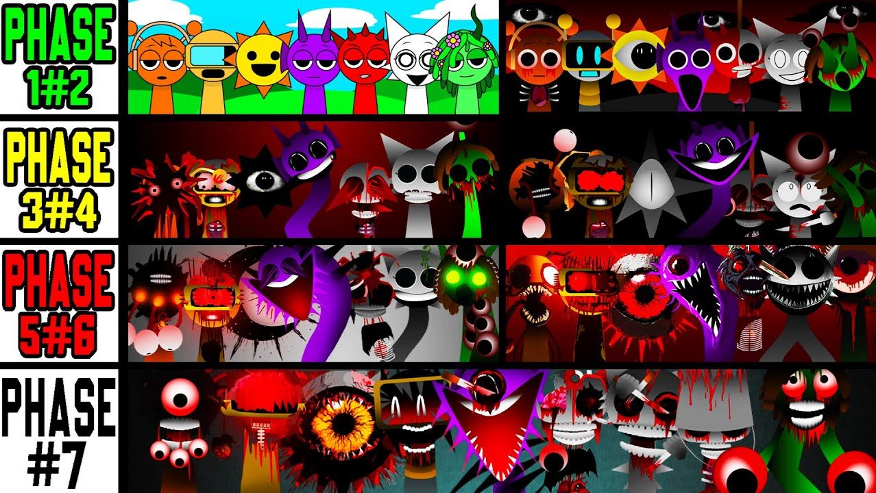 INCREDIBOX SPRUNKI: ЭПОХИ ЗВУКА! ФАЗЫ 1‑7 В СРАЖЕНИИ 🎼🔥 смотреть онлайн