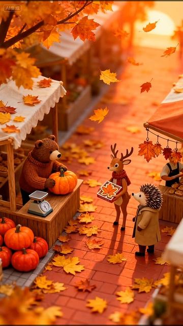 Времена года на зверином рынке 🐾🍁❄️