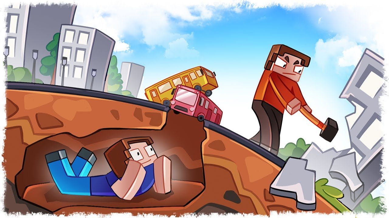 ОНИ ПОД ЗЕМЛЕЙ!!! УГАРНЫЕ ПРЯТКИ С РАЗРУШЕНИЯМИ!!!