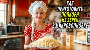 Как приготовить попкорн в микроволновке из зерен