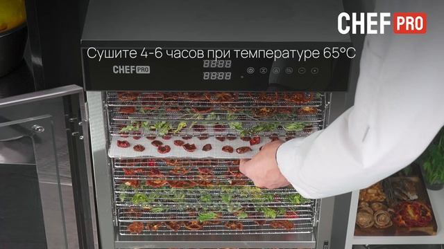 Приготовление закусок в электросушилке CHEF PRO CF-FD817A смотреть онлайн