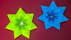 Как сделать Простые цветы из бумаги