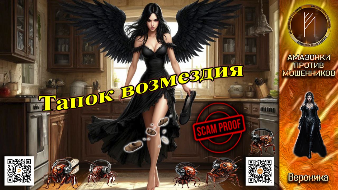 ВЕРОНИКА. С мошенниками, как с тараканами, тапками по ушам! Телефонное мошенничество смотреть онлайн