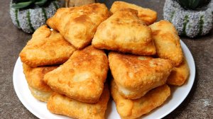 Тесто на скорую руку для жареных пирожков! Быстро, просто, очень вкусно! Пирожки с мясом и картошкой