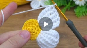 РОМАШКА в ТУНИССКОЙ ТЕХНИКЕ ВЯЗАНИЯ КРЮЧКОМ❤ #всевжизнисвязано #все_в_жизни_связано #вязаниекрючком