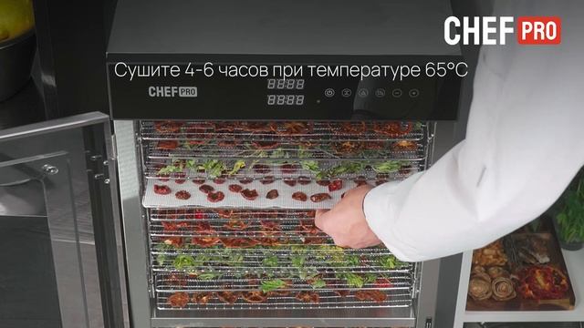 Приготовление закусок в электросушилке CHEF PRO CF-FD819A смотреть онлайн