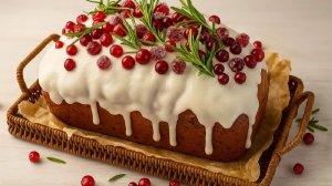 🎄Волшебный рождественский кекс с клюквой❄ Рождественская выпечка👼