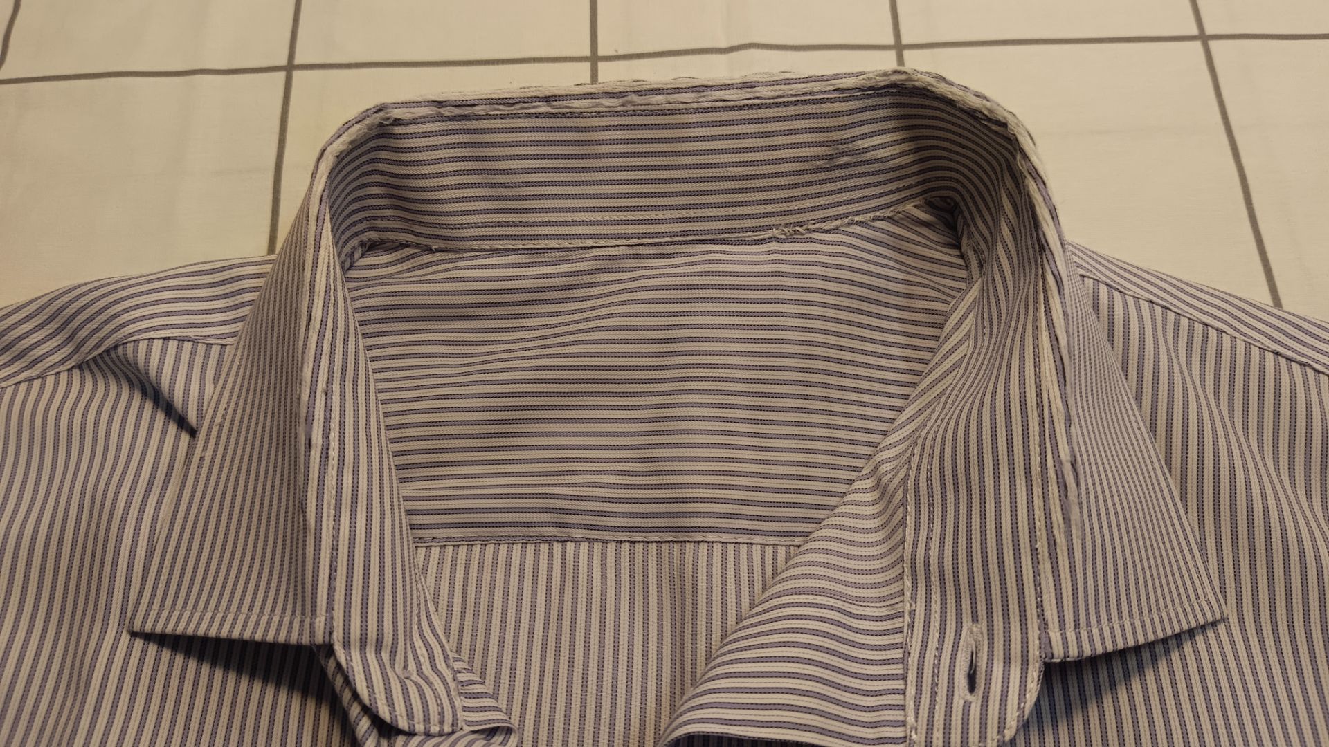 Как восстановить потёртый воротник в  рубашке