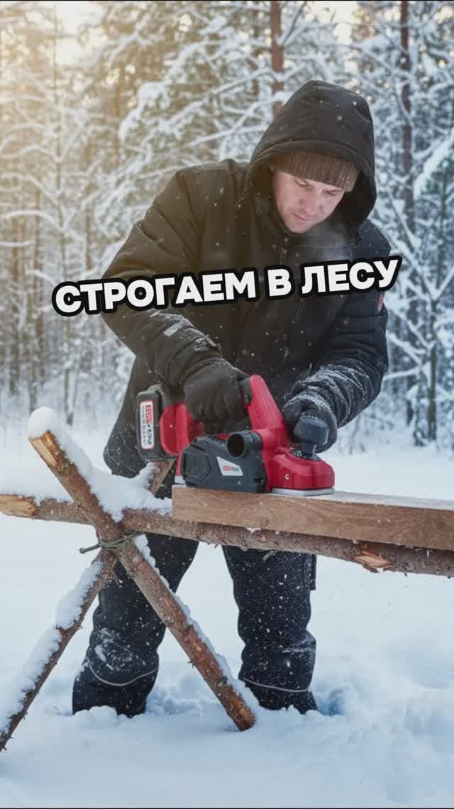 Эффективное и быстрое строгание досок. Аккумуляторный рубанок REDVERG RD-P18/U смотреть онлайн