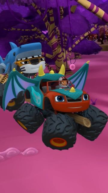 Вспыш и чудо-машинки | Хэллоуинские спасения Blaze! | Nick Jr. Cyrillic #shorts смотреть онлайн