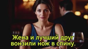 Жена и лучший друг вонзили нож в спину.