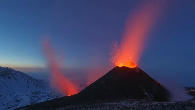 Извержение вулкана Ключевской смотреть онлайн