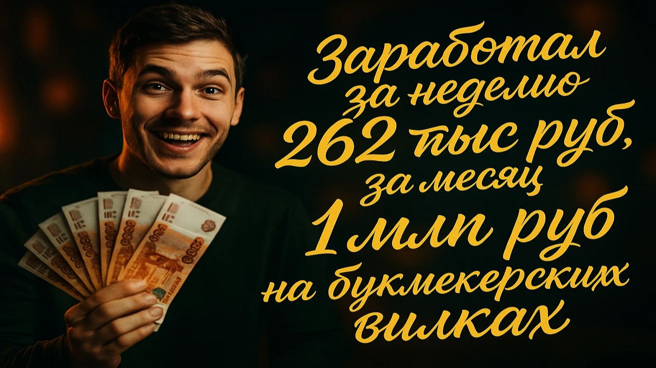 Заработал за неделю 262 000 руб, 1 млн. руб за месяц, за год 10.5 млн смотреть онлайн