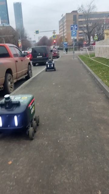 Доставщики на Башиловской улице