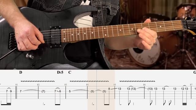 Metallica - Whiskey In The Jar Cover (Табулатура) Guitar Tutorial TABS