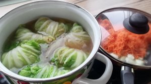 Готовим голубцы из пекинской капусты.