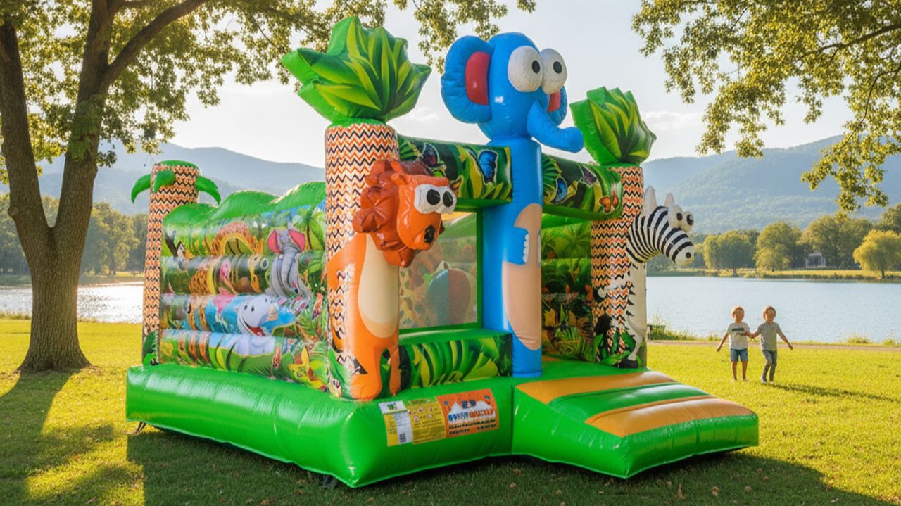 Коммерческий надувной батут «Чудо-сафари 3» 3,5*3,5*2,6 м смотреть онлайн