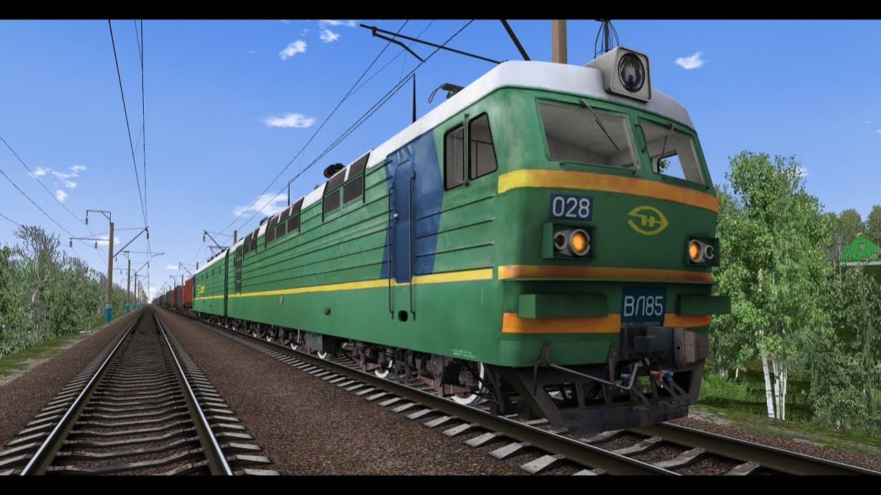 RTrainSim _ Запуск электровоза ВЛ85