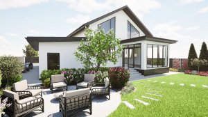 Ландшафтный проект частного дома