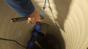 Монтаж  греющего кабеля в трубу.