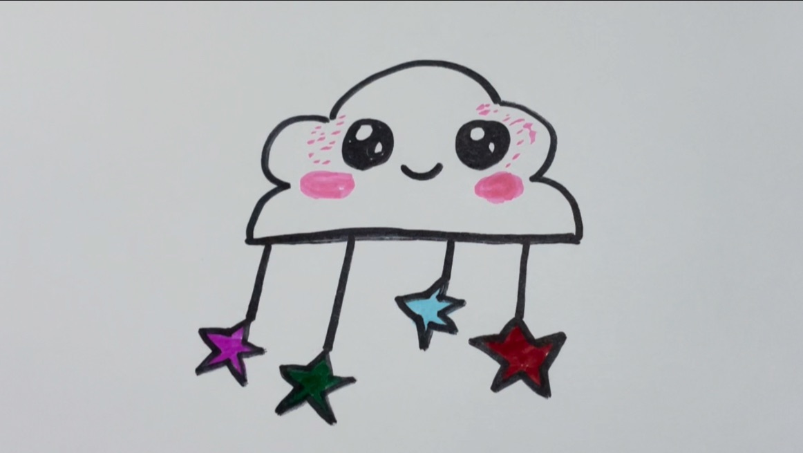 Как Нарисовать Облако. Рисуем Вместе. смотреть онлайн